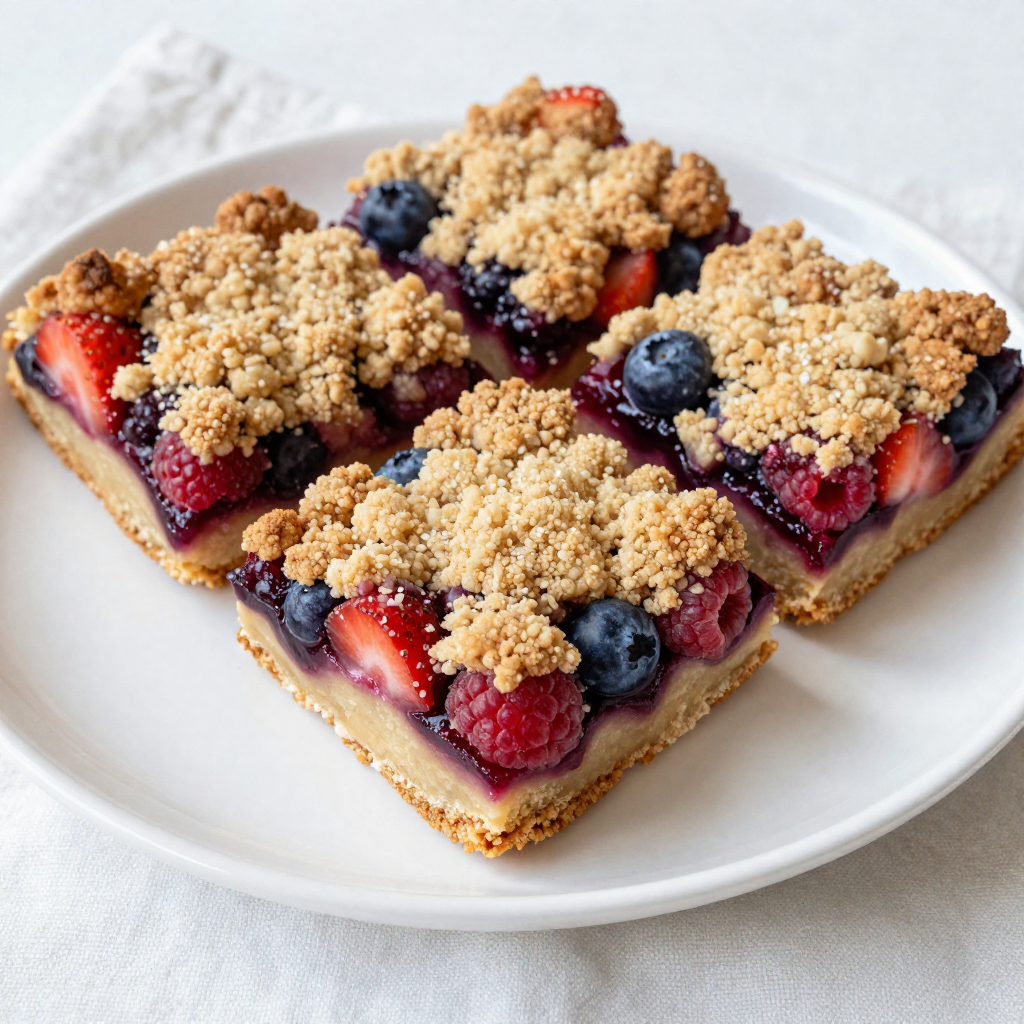 Triple Berry Crumble Bars Delightful and Easy Treat