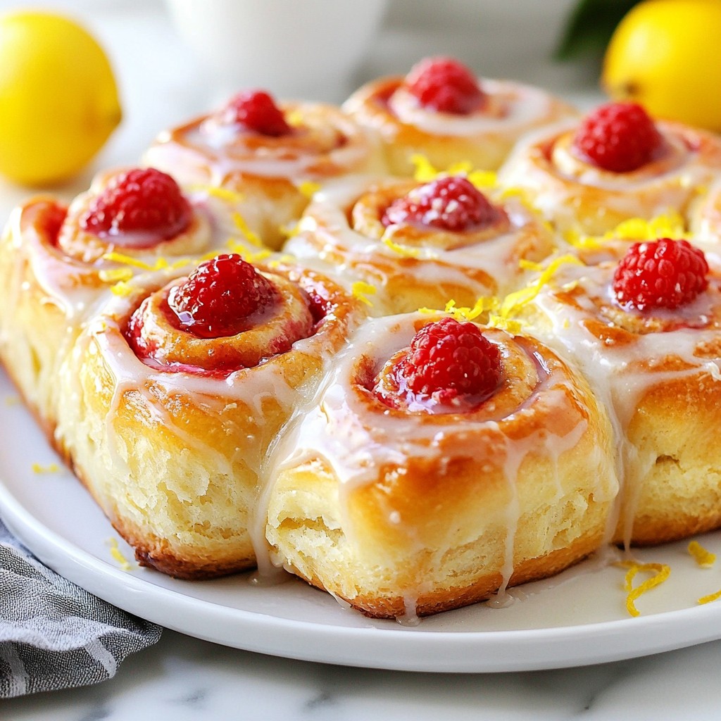 Lemon Raspberry Sweet Rolls Delightful and Easy Treat