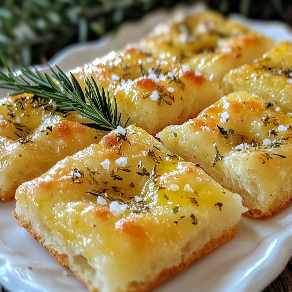Italian Herb Focaccia Bread Fluffy Delight Recipe