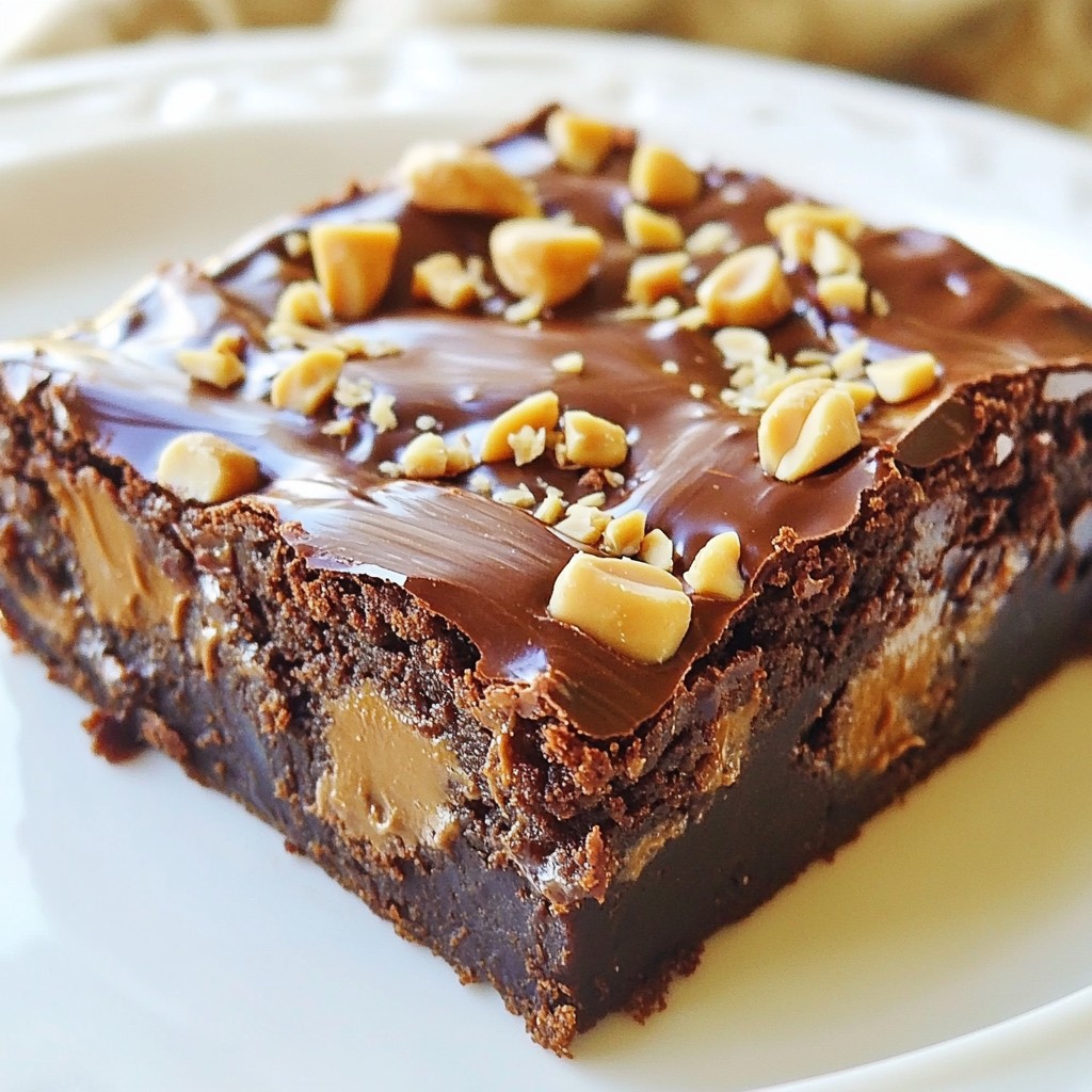 Chocolate Chunk Peanut Butter Brownies Delightful Treat
