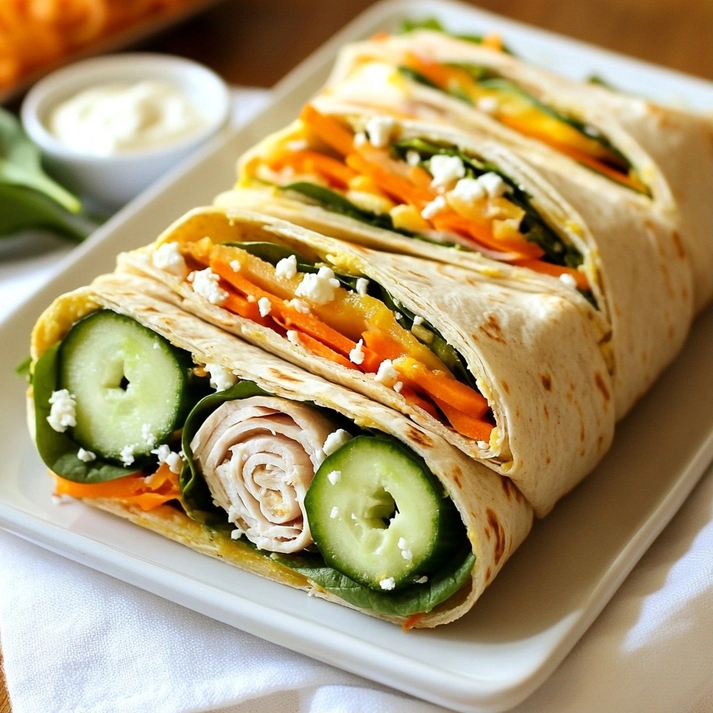Nutritious Kid-Friendly Turkey and Hummus Wraps Easy