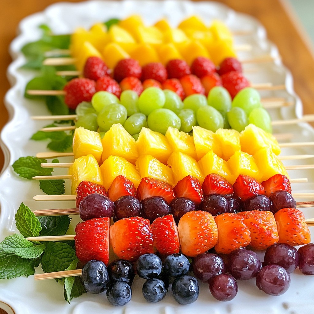 Rainbow Fruit Skewers Flavorful and Fun Treats