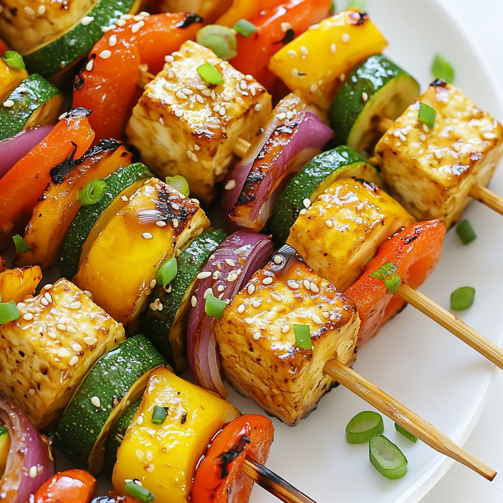 Teriyaki Glazed Tofu Skewers Flavorful and Easy Recipe