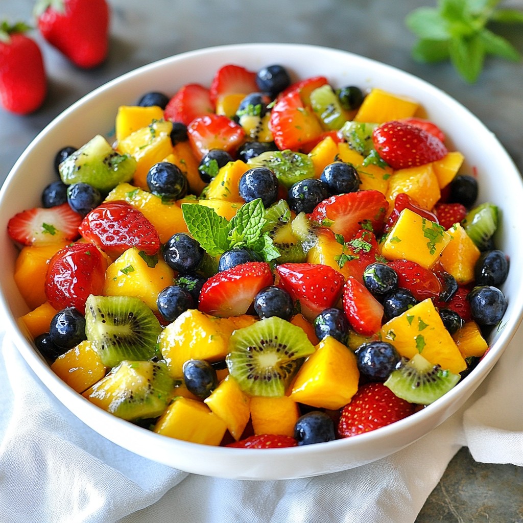 Honey Lime Fruit Salad Refreshing and Healthy Delight