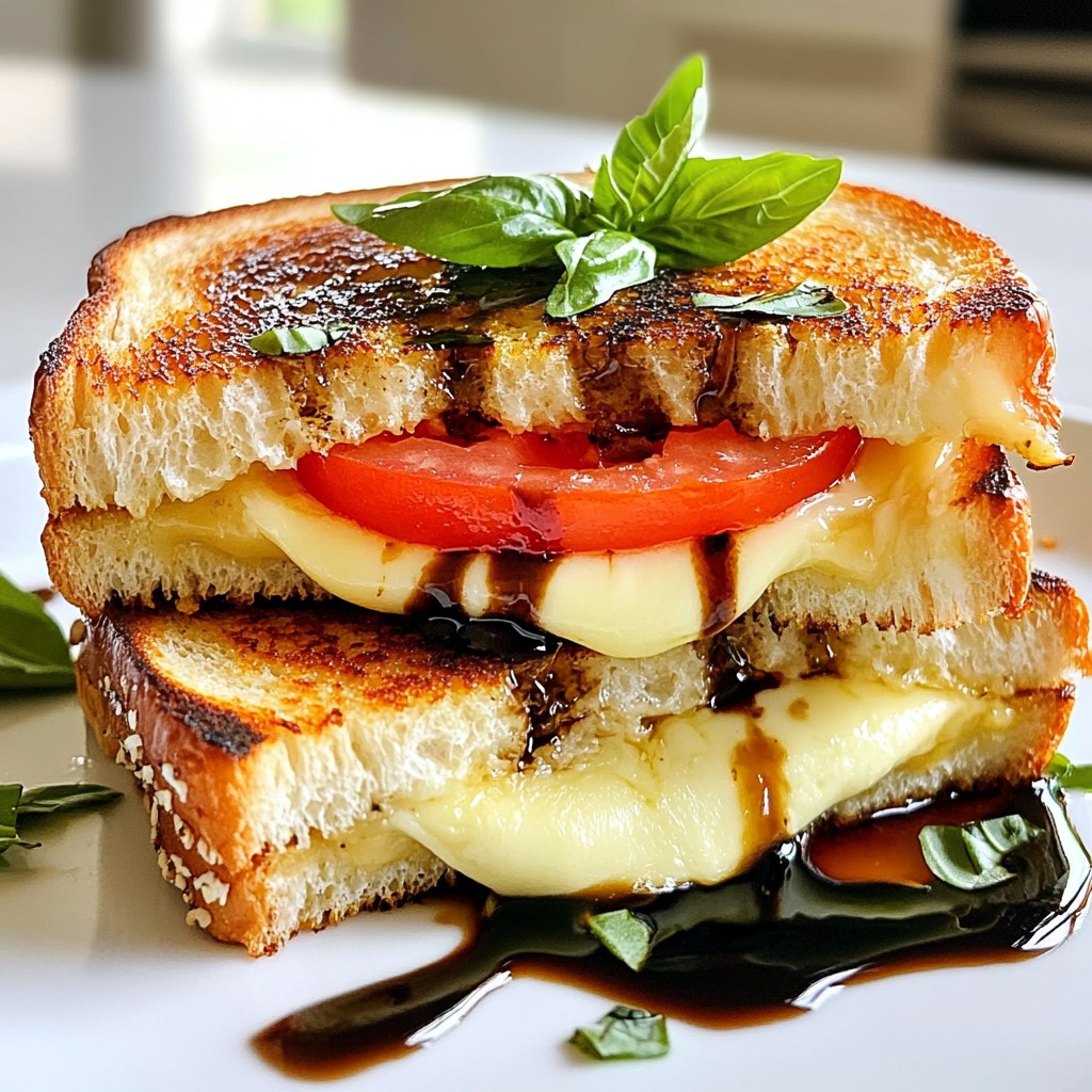 Caprese Grilled Cheese Sandwich Delightful and Simple Recipe
