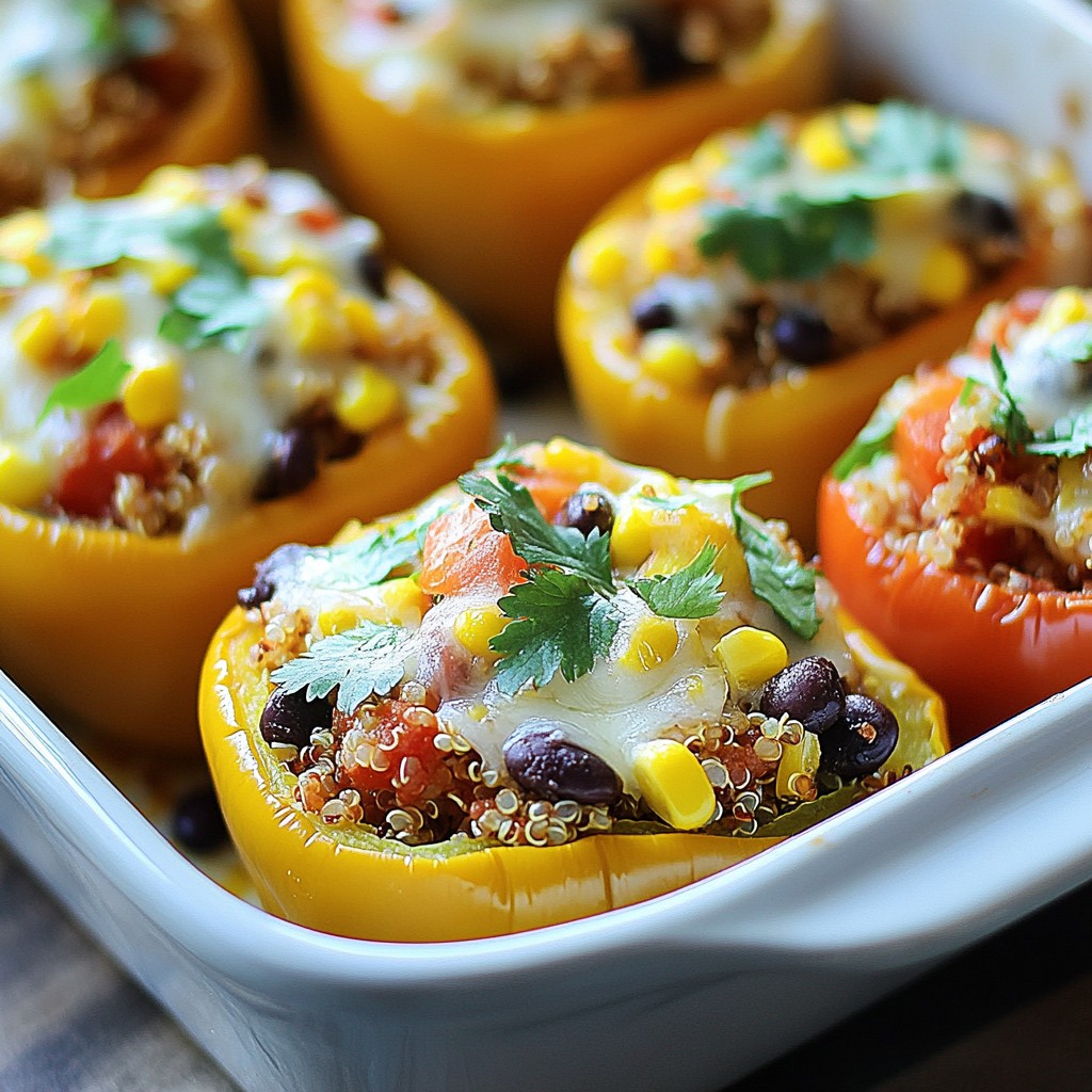 Southwest Quinoa Stuffed Peppers Flavorful and Easy