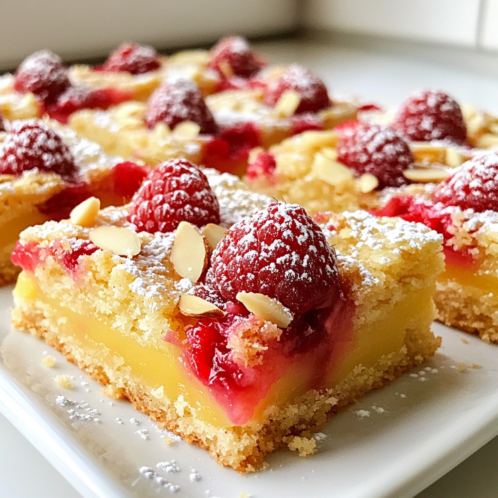 Raspberry Almond Shortbread Bars Delightful Treat