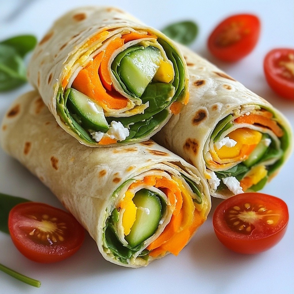 Nutritious Kids-Friendly Veggie and Hummus Wraps Recipe