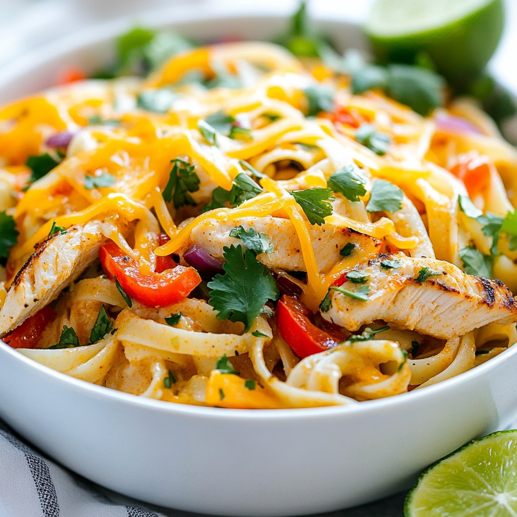 Chicken Fajita Pasta Tasty and Easy Weeknight Dish