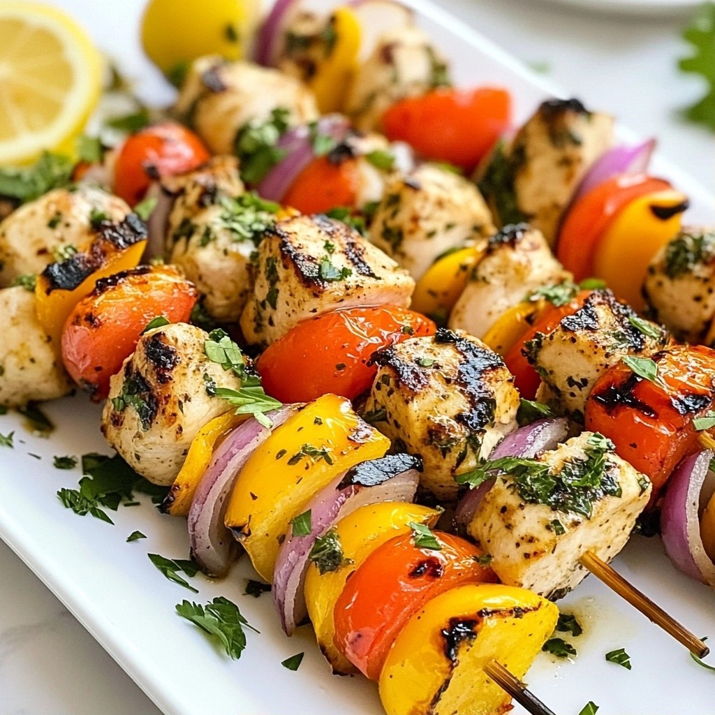 Savory Kid-Friendly Herb Grilled Chicken Kabobs