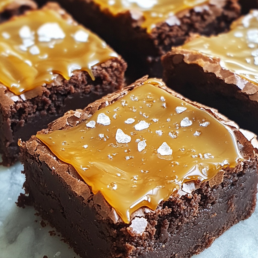 Fudgy Salted Caramel Brownies Irresistible Treat