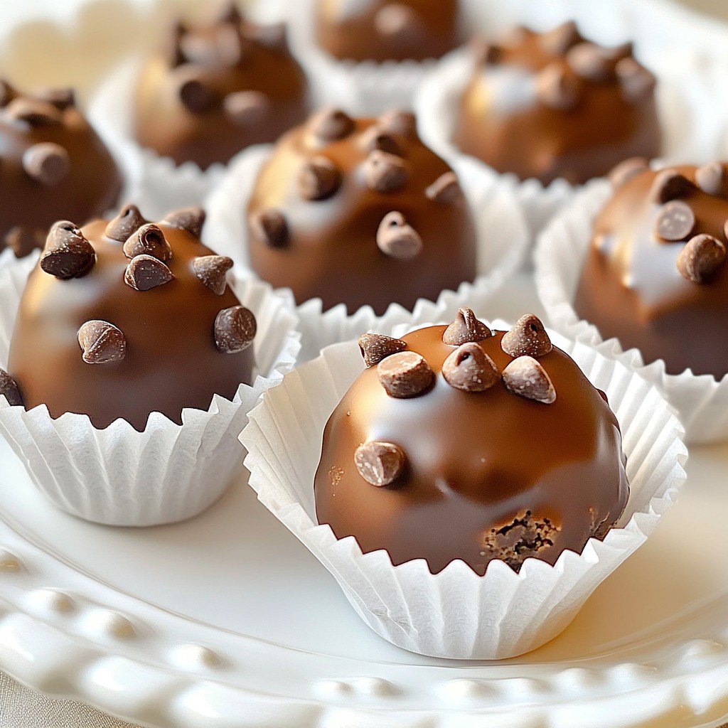 Chocolate Chip Cookie Dough Truffles Delightful Treat