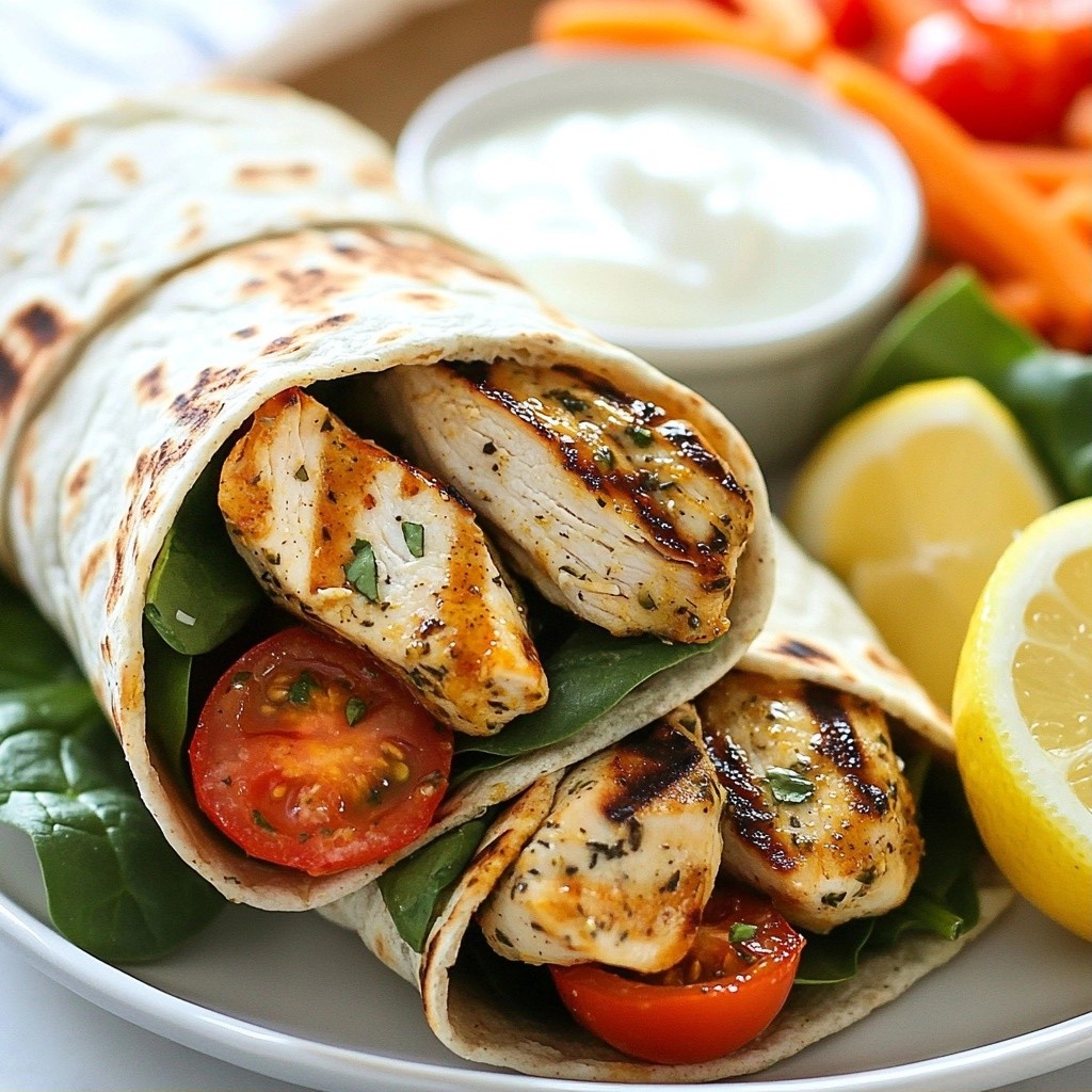 Wholesome Kid-Friendly Garlic Chicken Wraps Recipe