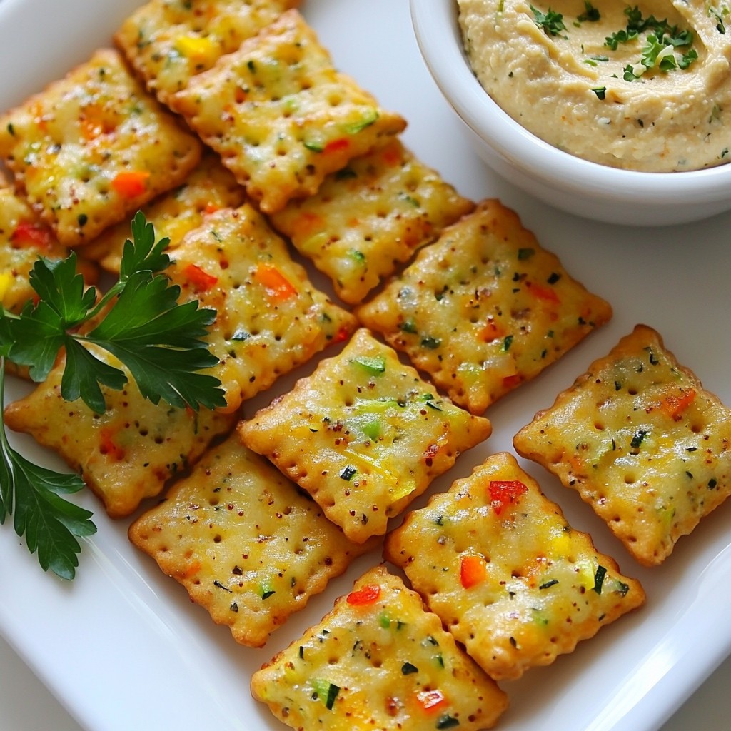 Crunchy Kids-Friendly Veggie and Cheese Crackers Delight