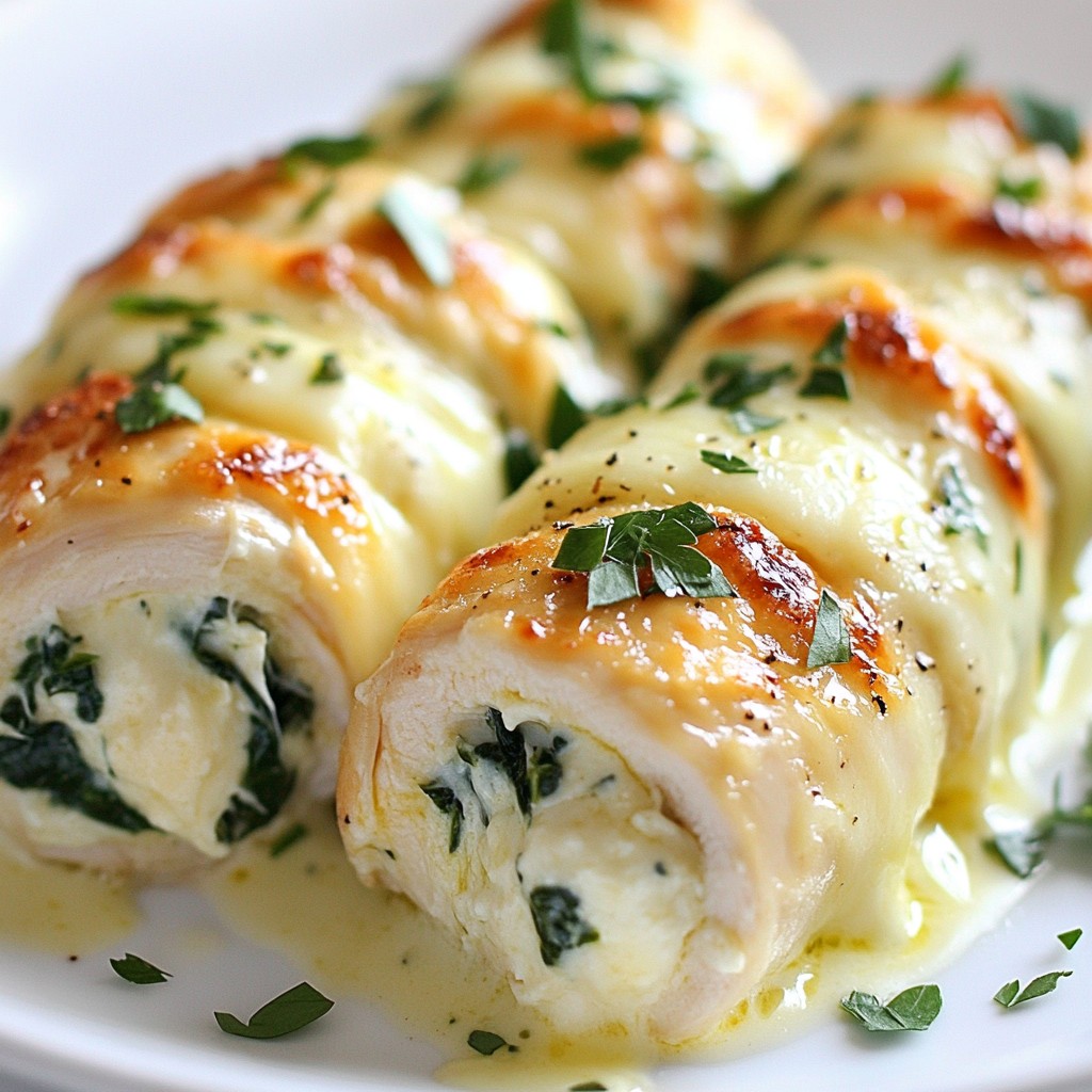 Creamy Picky Eater Alfredo Chicken Roll-Ups Recipe