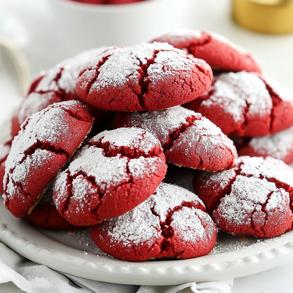 Red Velvet Crinkle Cookies Delightful and Easy Recipe