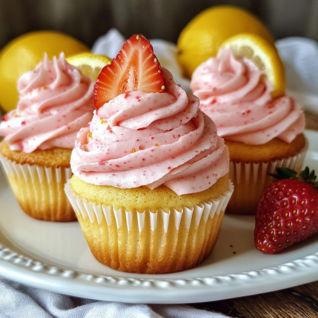 Strawberry Lemonade Cupcakes Refreshing Summer Treat