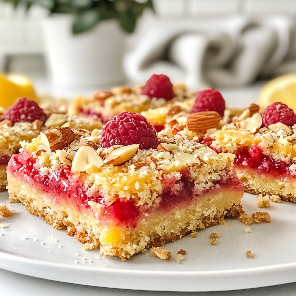 Raspberry Almond Shortbread Bars Simple and Sweet Treat