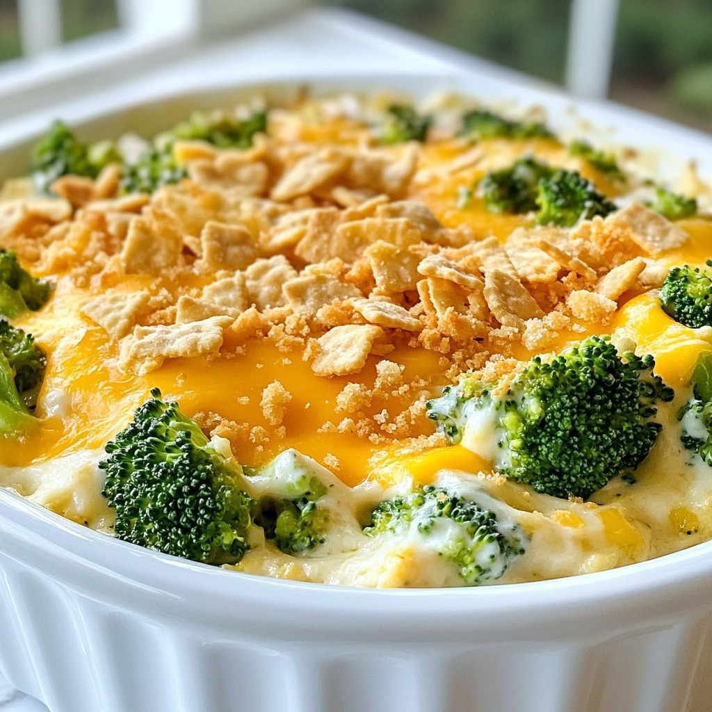 Cheesy Picky Eater Broccoli Casserole Delight