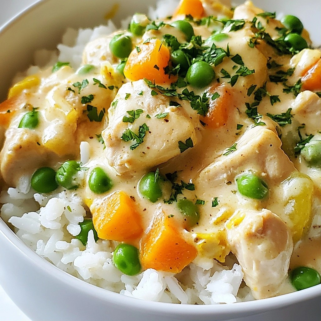 Creamy Picky Eater Chicken and Rice Bowl Recipe