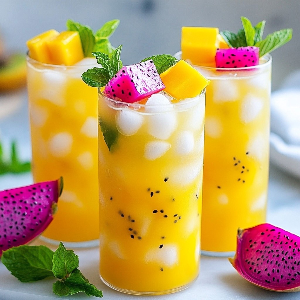 Mango Dragonfruit Refresher Copycat Tasty Drink Recipe