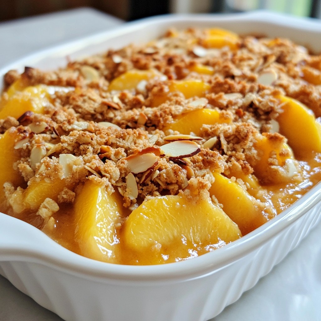 Ginger Peach Crisp Delightful Summer Dessert Recipe