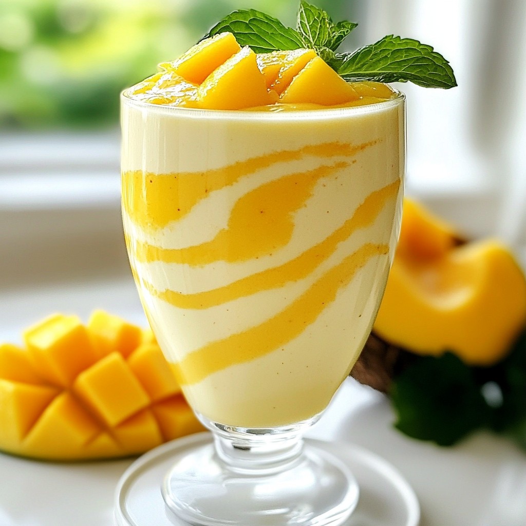 Mango Coconut Smoothie Fresh and Creamy Indulgence