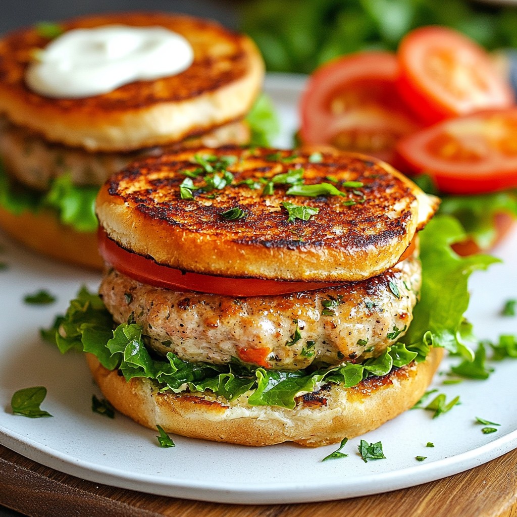 Mild Picky Eater Garlic Herb Turkey Burgers Simple Recipe