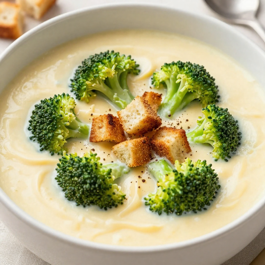 Cheddar Broccoli Soup Flavorful and Comforting Bowl
