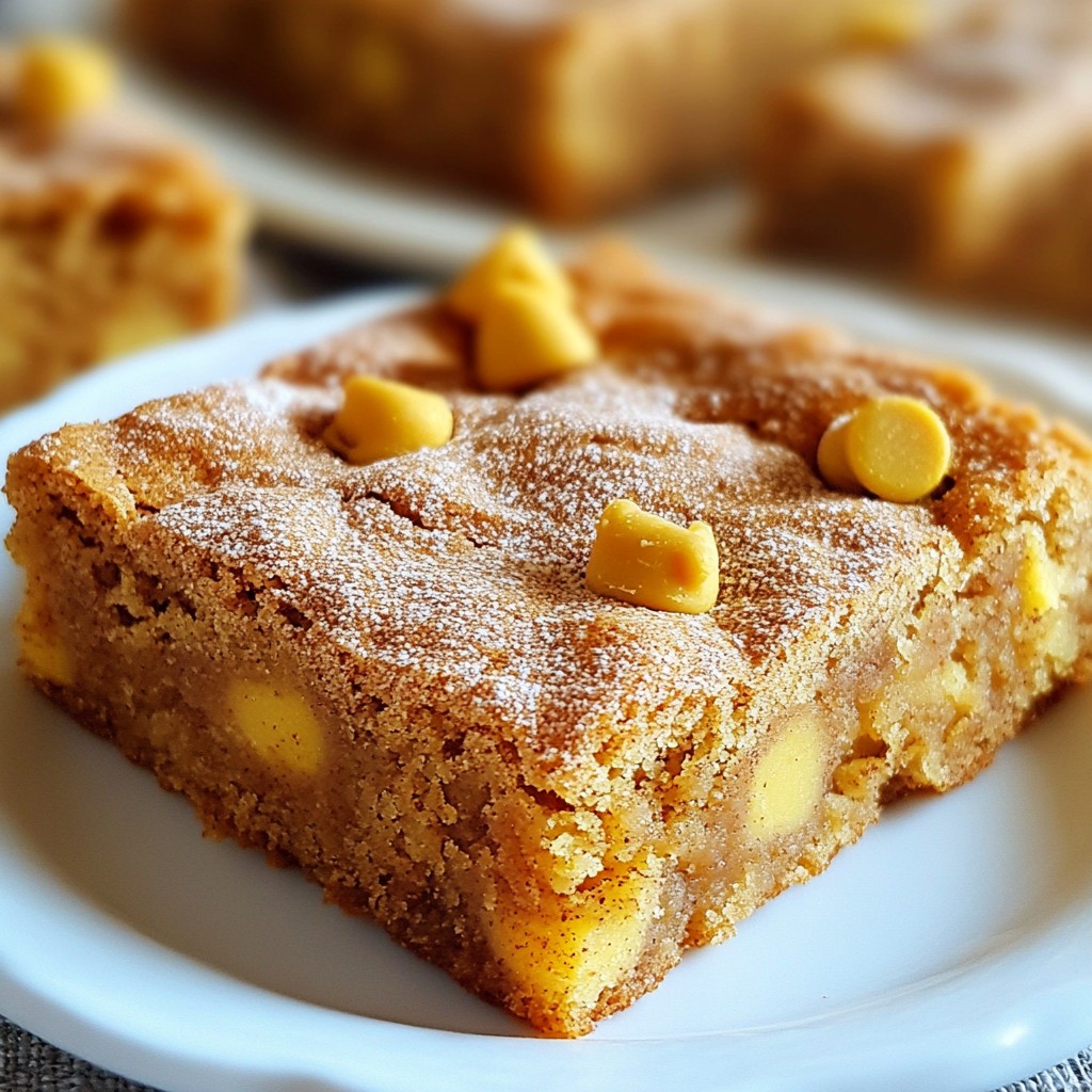 Snickerdoodle Blondies Simple and Tasty Dessert Recipe