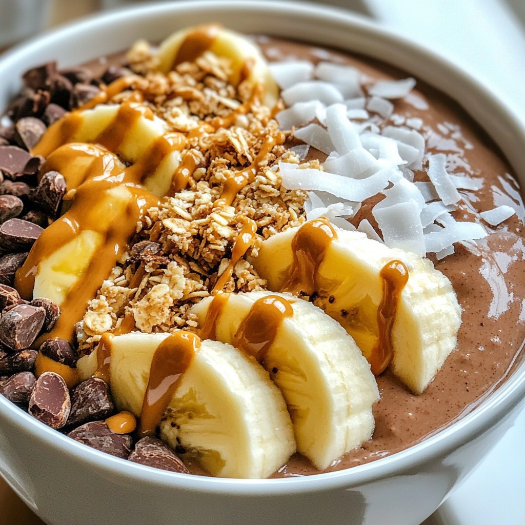 Chocolate Peanut Butter Smoothie Bowl Rich and Creamy Treat