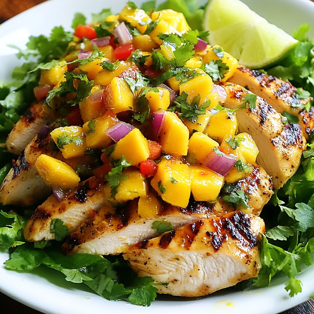 Mango Salsa Chicken Flavorful and Fresh Dish