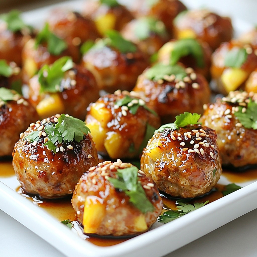Pineapple Teriyaki Meatballs Flavorful and Simple Meal