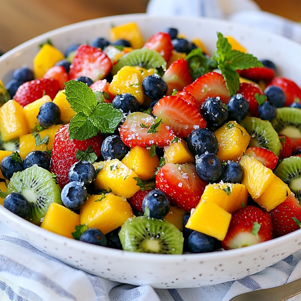 Honey Lime Fruit Salad Refreshing and Healthy Dish