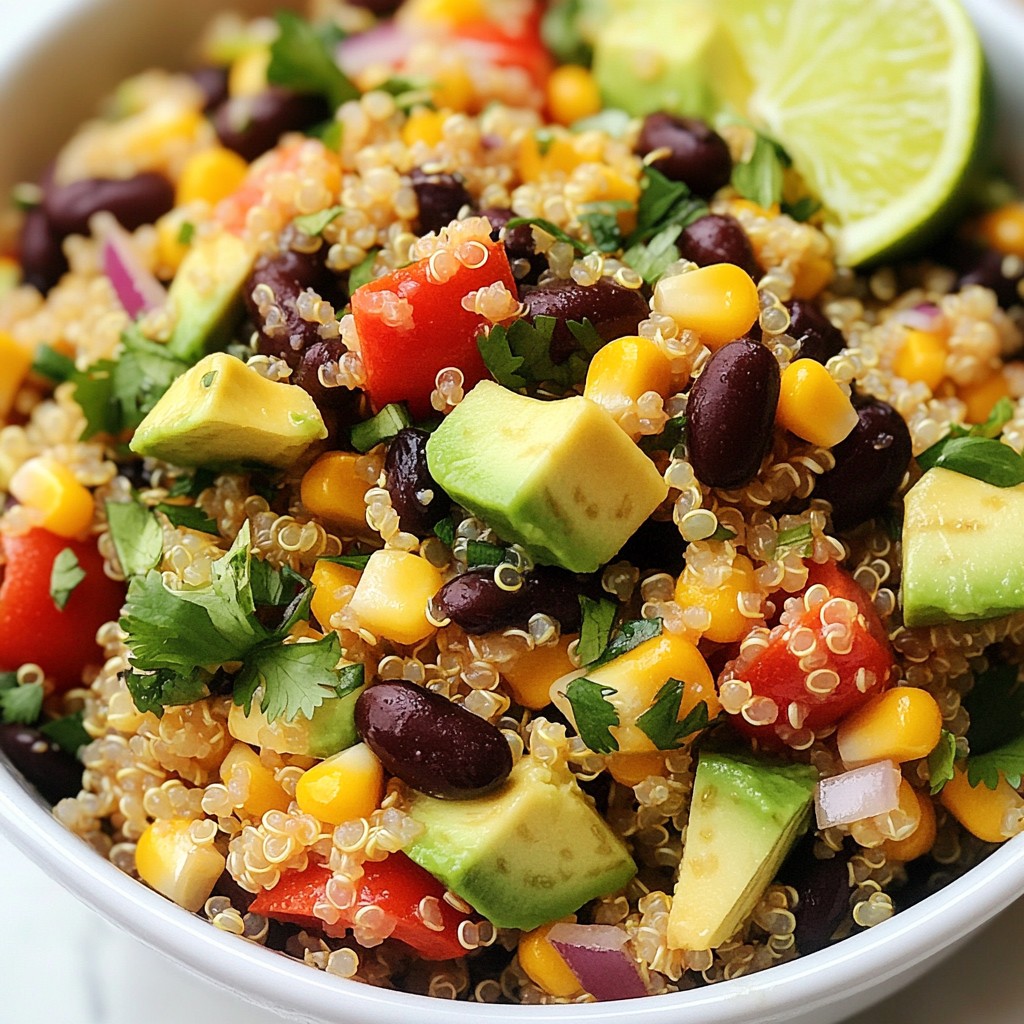 Cilantro Lime Quinoa Salad Fresh and Zesty Recipe