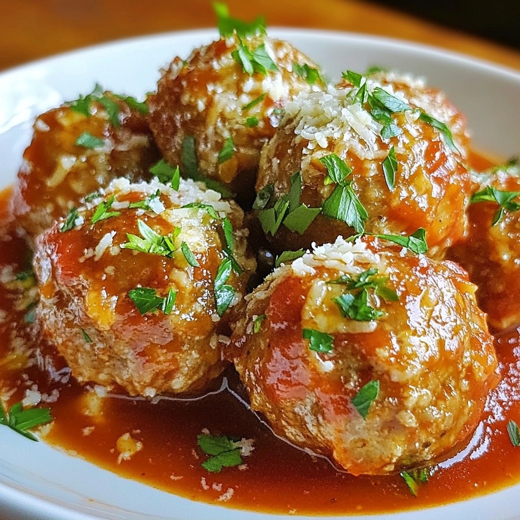 Satisfying Family Meal Garlic Parmesan Turkey Meatballs