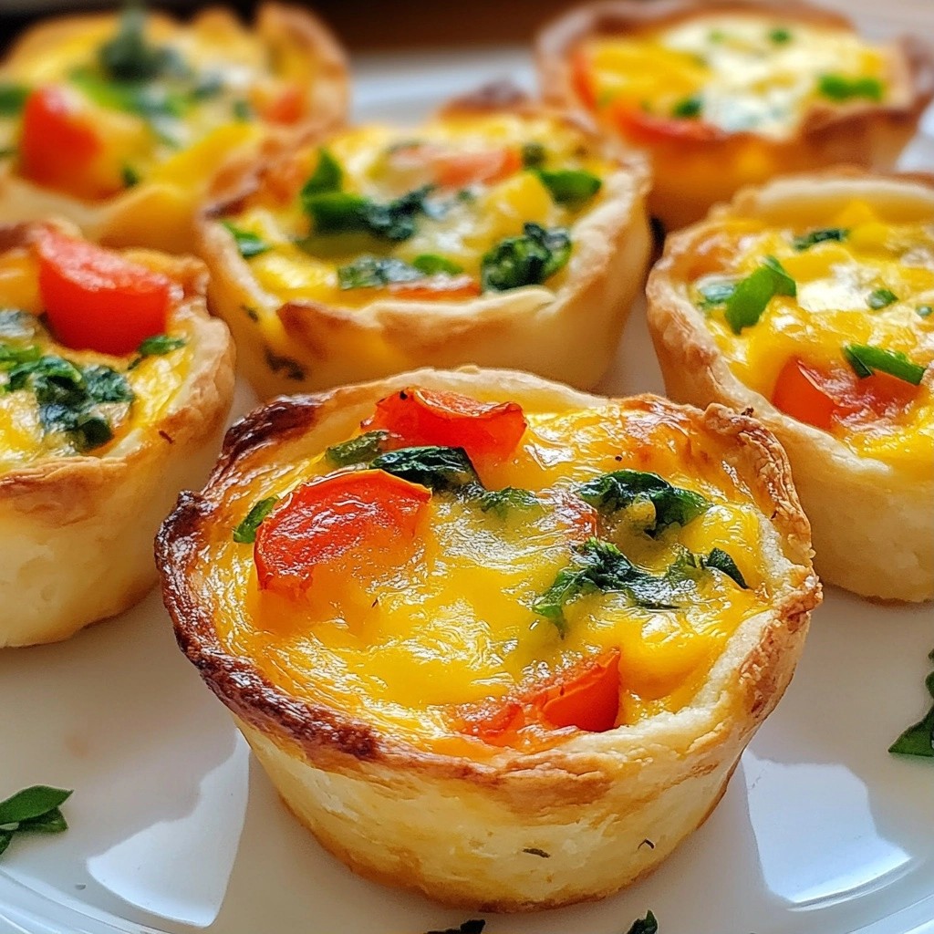 Cheesy Kid-Friendly Veggie Mini Quiches Recipe