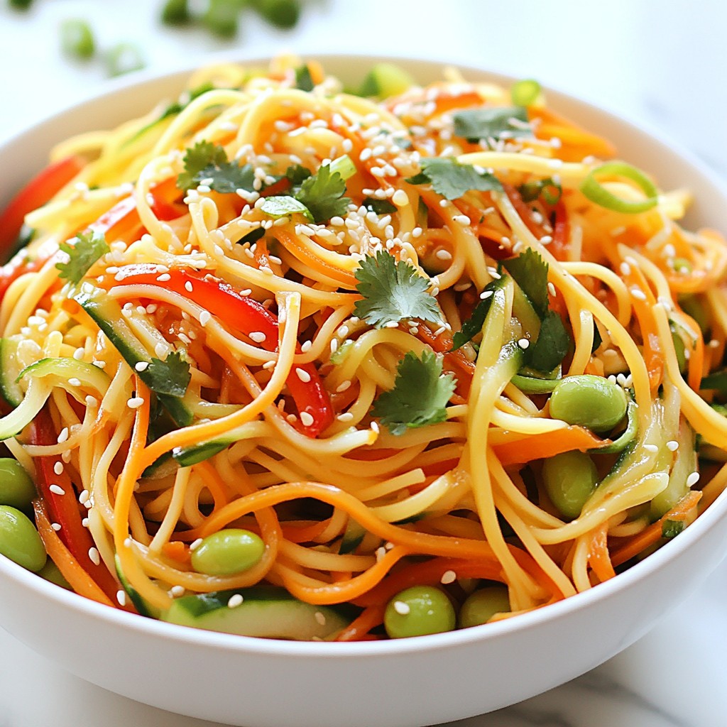 Spicy Sesame Noodle Salad Tasty and Fresh Delight