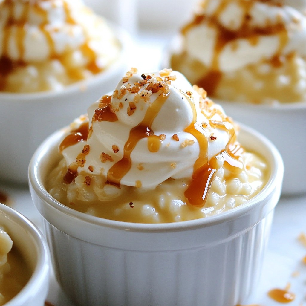 Salted Caramel Rice Pudding Creamy and Comforting Dish