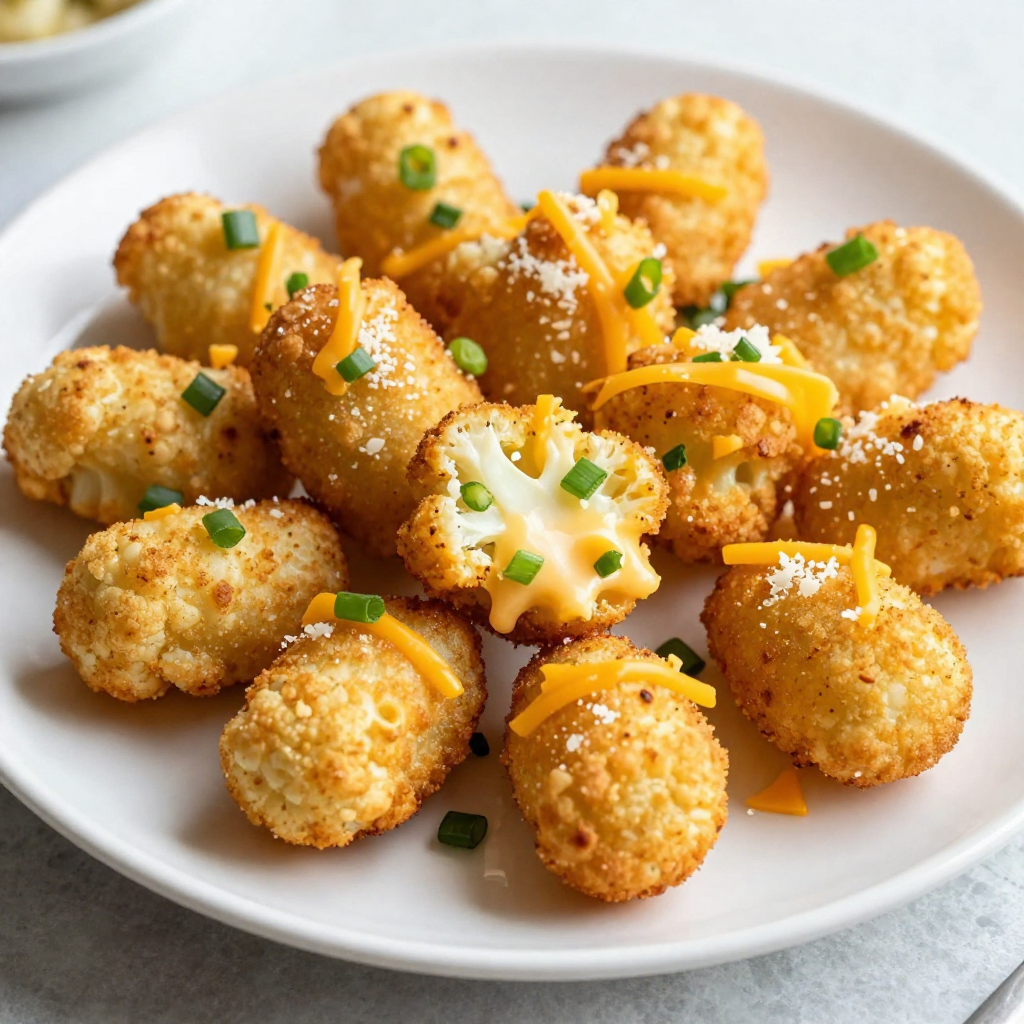 Cheesy Cauliflower Tots Healthy and Tasty Snack