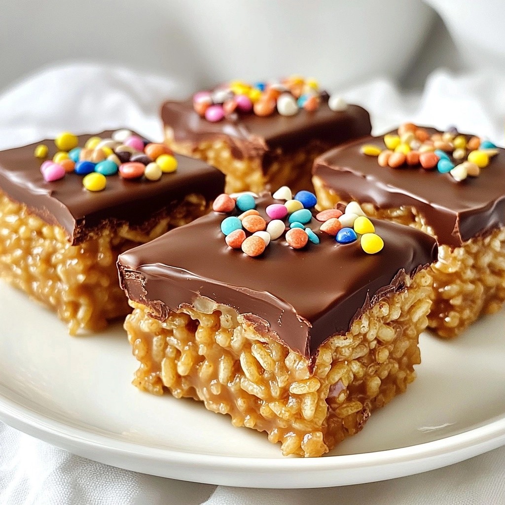 Sweet Kids-Friendly Chocolate Peanut Butter Rice Treats