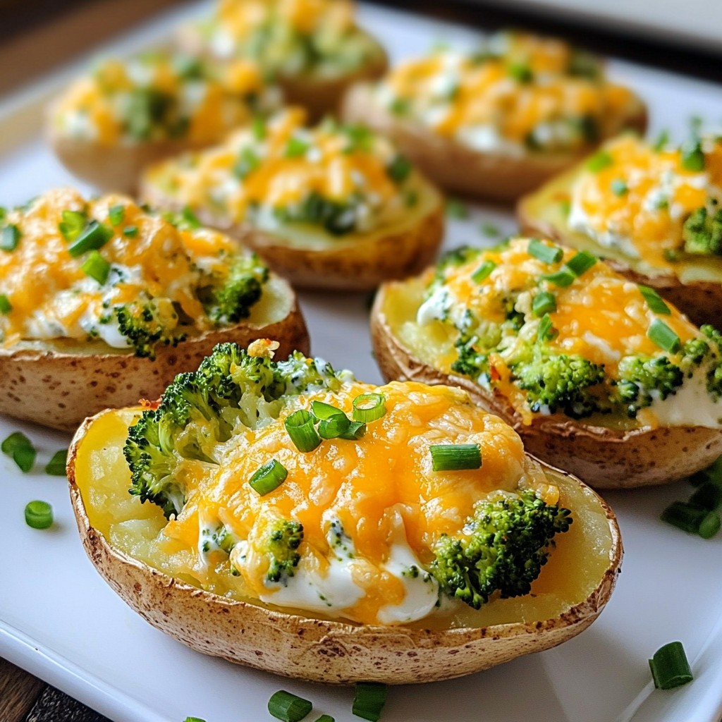 Tasty Family Meal Broccoli Cheddar Potato Skins