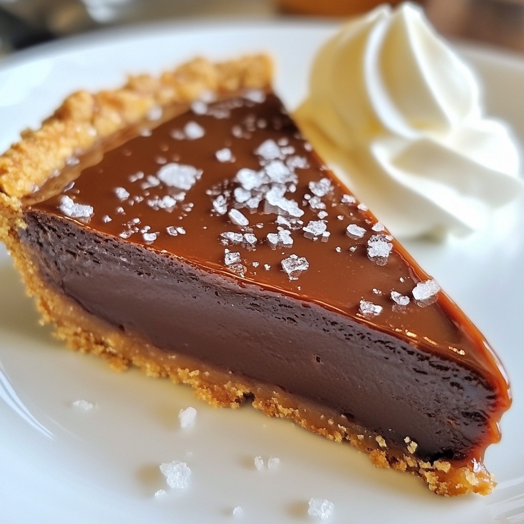 Salted Caramel Chocolate Tart Irresistible Dessert Delight