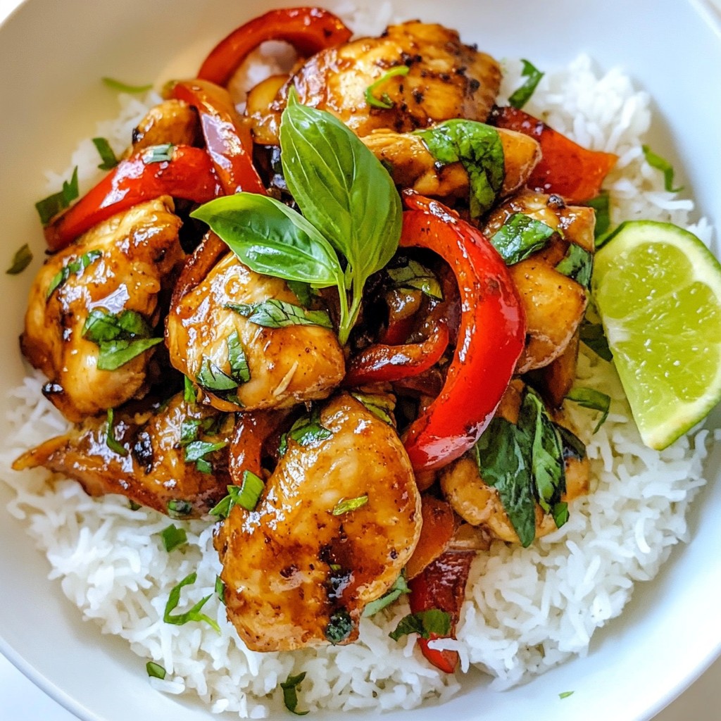 Thai Basil Chicken Stir Fry Flavorful and Fast Meal