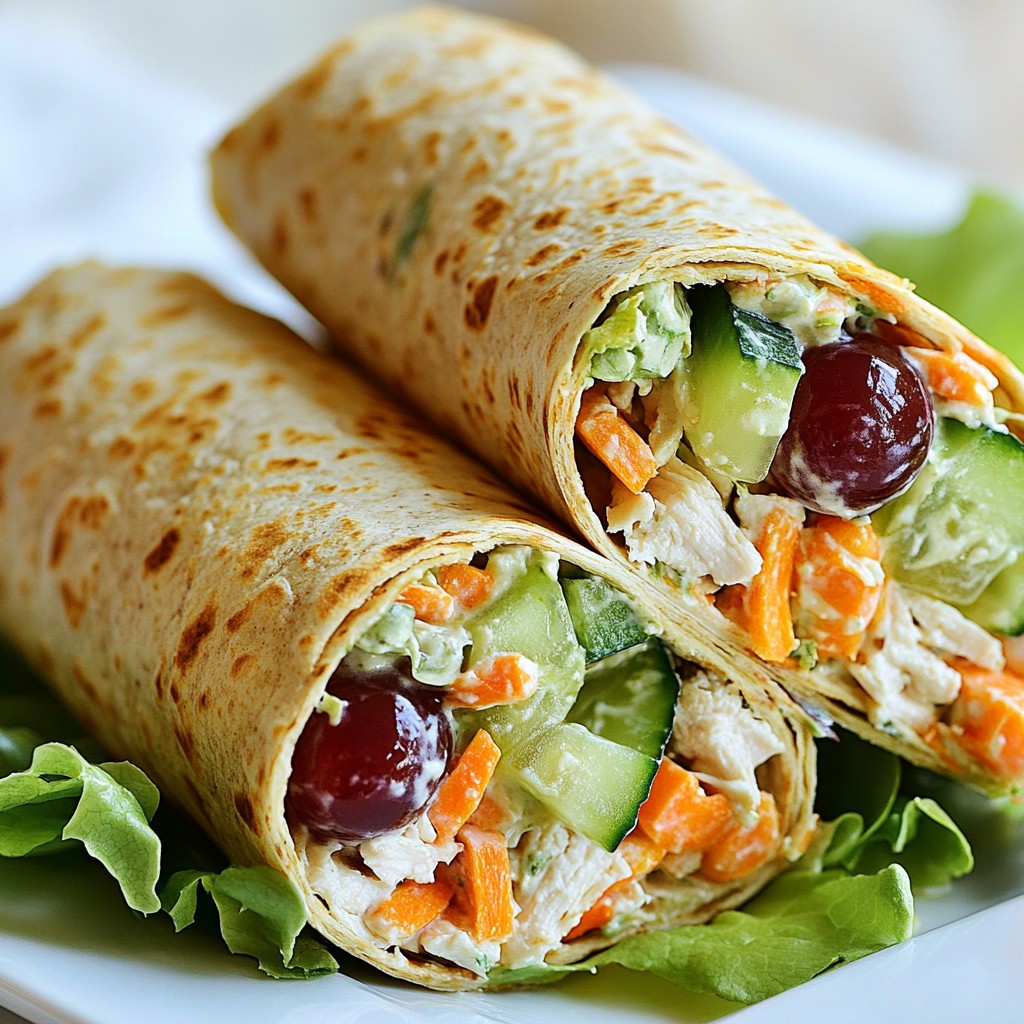 Nutritious Kids-Friendly Chicken Salad Wraps Recipe