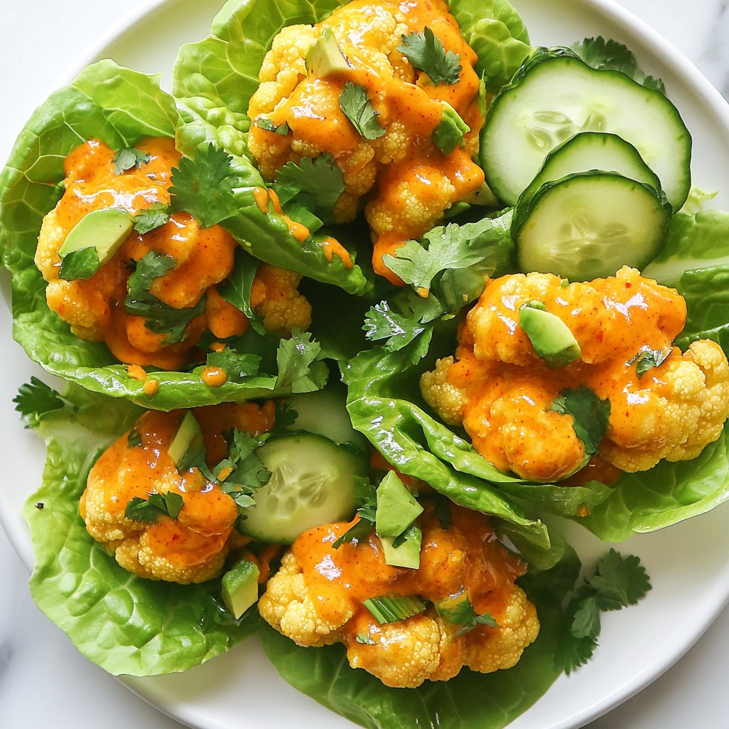 Vegan Buffalo Cauliflower Wraps Crunchy Flavor Delight