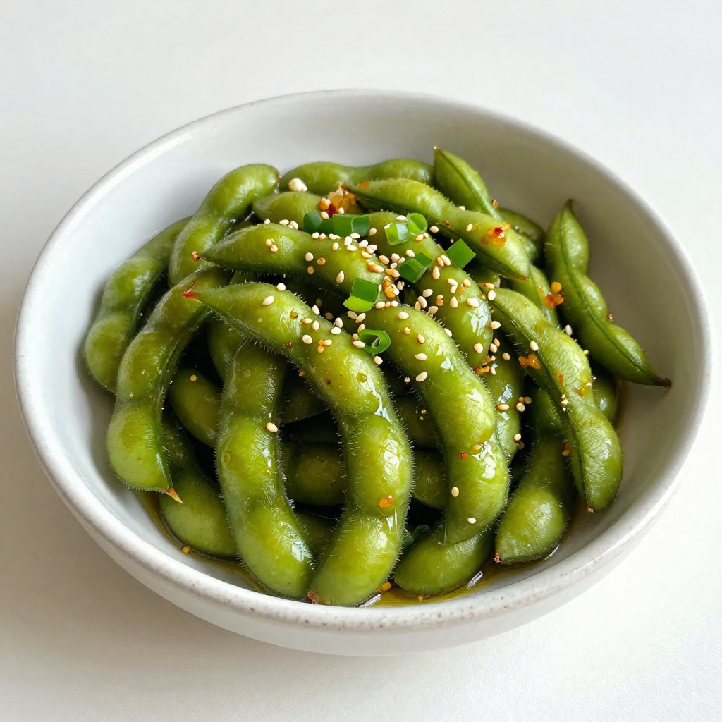 Spicy Garlic Edamame Flavorful and Quick Snack