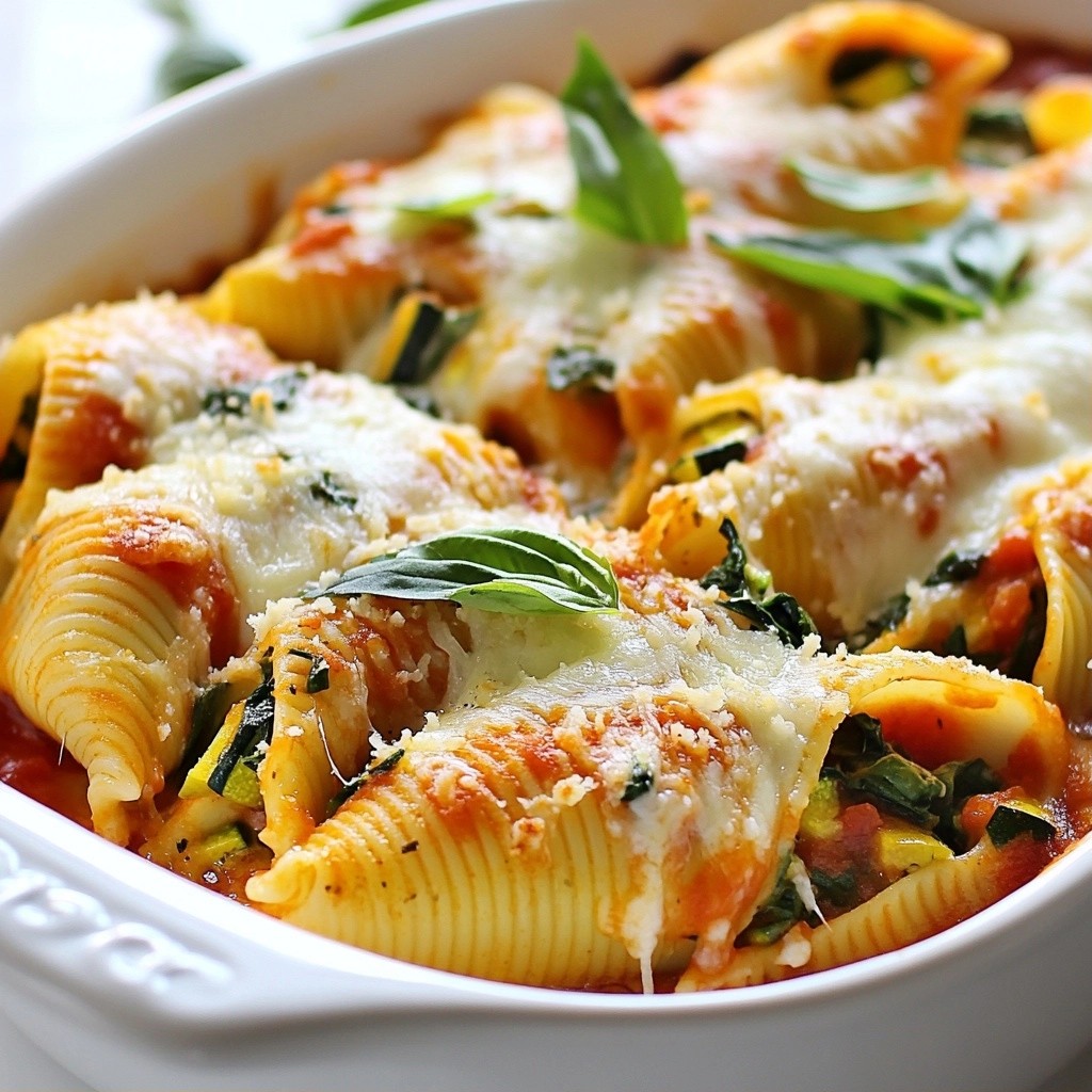 Wholesome Family Meal Veggie and Cheese Stuffed Shells