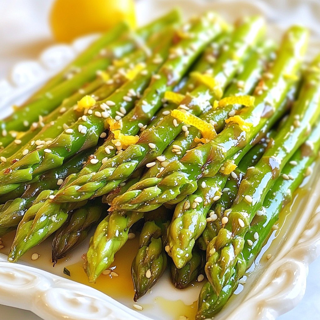Honey Lemon Garlic Asparagus Simple Flavor Delight
