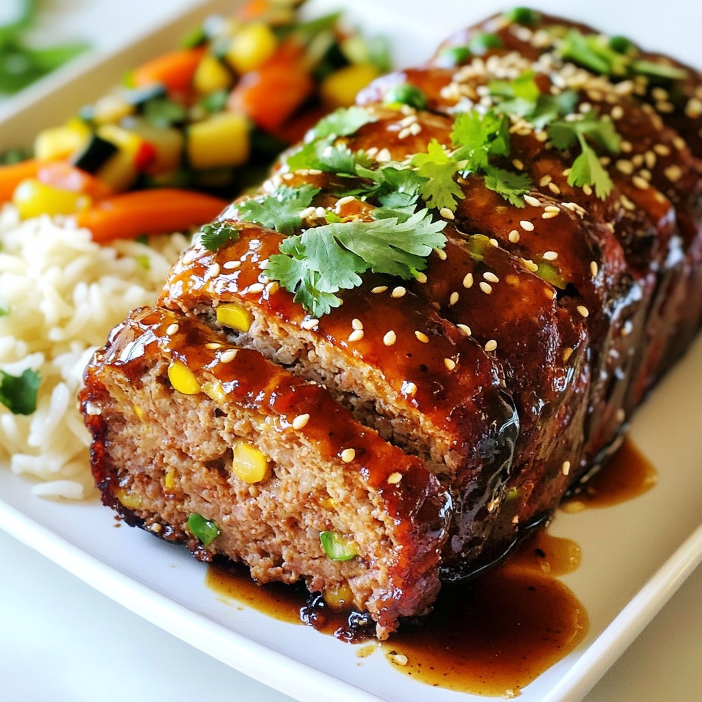 Teriyaki Glazed Meatloaf Simple and Tasty Recipe